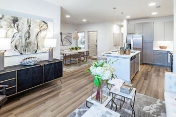 Wood-style vinyl plank flooring